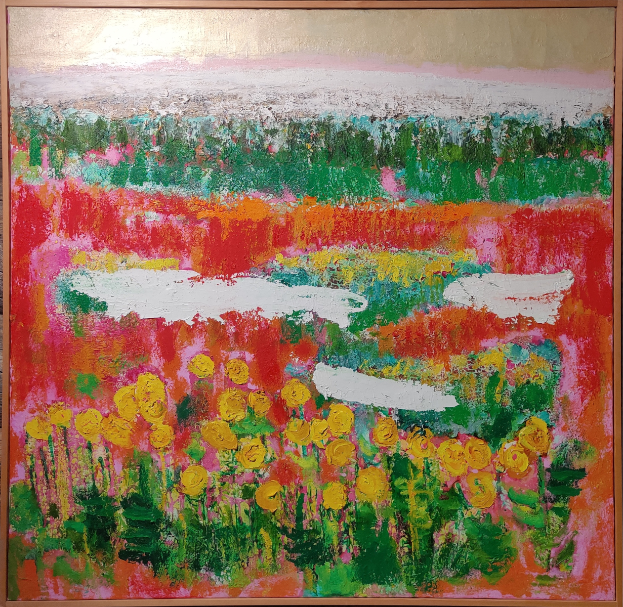 Reidar Särestöniemi, Printemps à Paviuoma, 1975, huile et tempera sur toile, dimensions inconnues, Musée Särestöniemi, Kaukonen, Finlande